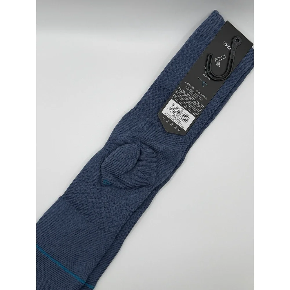 Stance Icon Crew Socks Sea Blue M311D14ICO Mens Large NWT